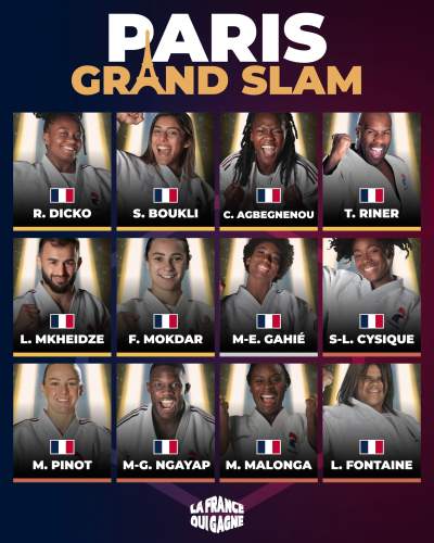 Paris Grand Slam Judo- 2 au 4 février 2024