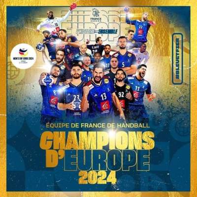 Euro handball-Allemagne-10 au 28 janvier 2024 Tour principal: finale FRANCE/DANEMARK 33/31