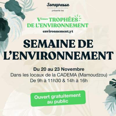La semaine de l&#039;environnement à Mayotte-20 au 23 novembre 2023