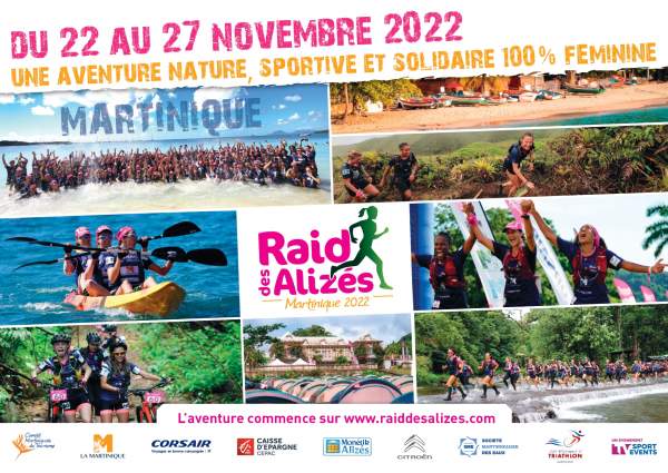 LE RAID DES ALIZÉS - MARTINIQUE est de retour pour sa 7ème édition du 22 au 27 novembre 2022