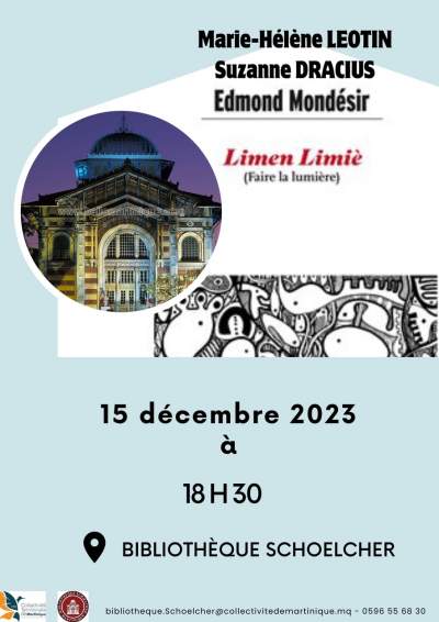 Rencontres littéraires Promo lecture au Lamentin (14 décembre) et Fort-de-France (15 décembre)
