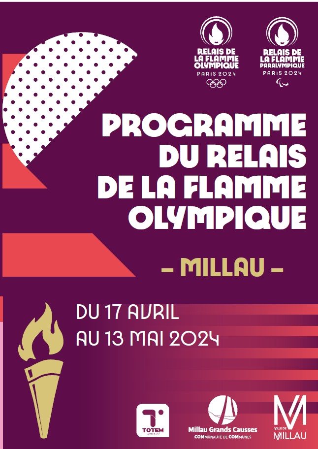 programme relais flamme olympique millau 12 mai2024