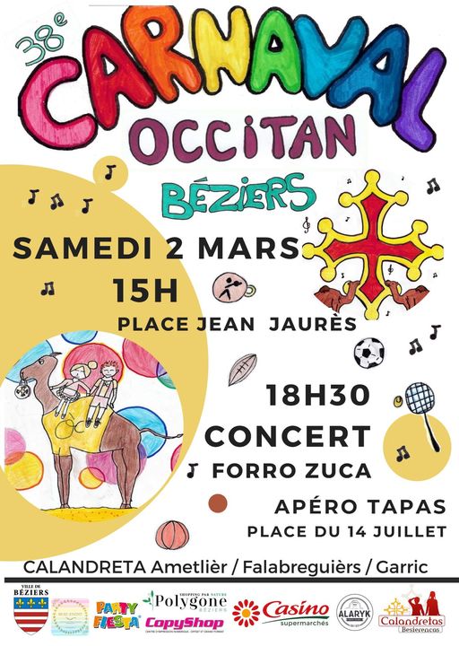 Carnaval Occitan beziers 34 mars 2024