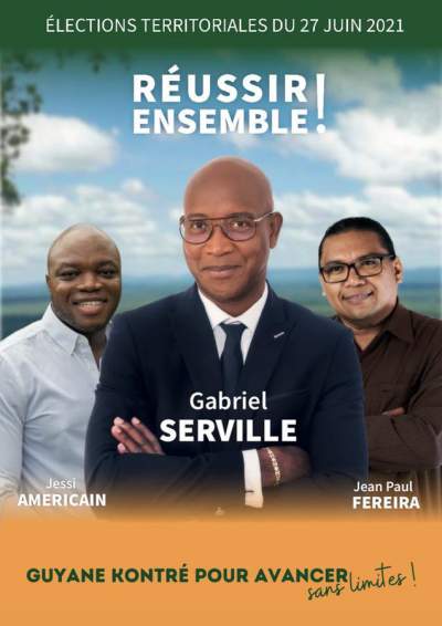 Élections régionales Guyane -2eme tour: Gabriel Serville crée la surprise et s&#039;empare de la Région Guyane avec 54.83% des suffrages exprimés.