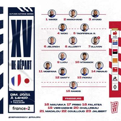 Rugby: Autumn Nations Séries- France/Japon 35/17