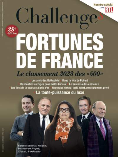 CHALLENGES/LES 500 FORTUNES DE FRANCE/2023/dont les entreprises tenues ou en rapport avec les outre-mer.