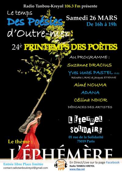 Printemps des Poètes - La Veste jaune / La i pann i sèk - Viatiques - Forum de l&#039;Outre-mer/Paris/Savigny le temple/Montpellier/Les Abymes