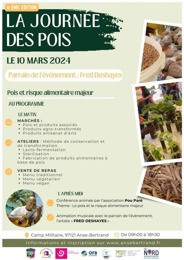 6ème édition de la Journée des Pois à Anse-Bertrand Anse-Bertrand, le 12 février 2024