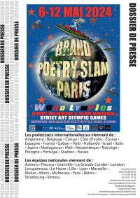 Poetry Slam Word'lympics - Paris-6 au 12 mai 2024