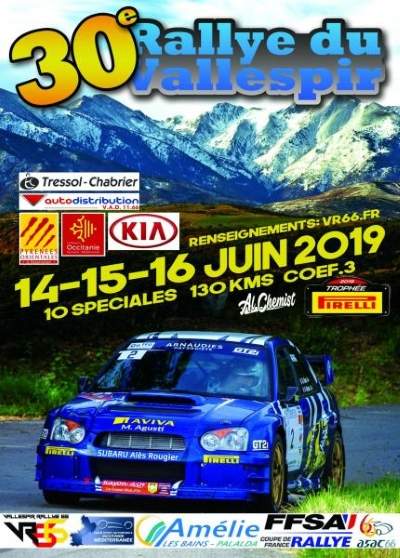 Rallye automobile national du Vallespir- 14 au 16 juin 2019