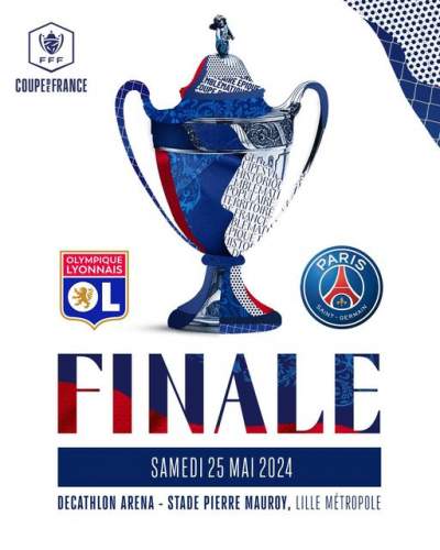 Coupe de France de football - les 1/2 finale  OL/VALENCIENNES 3/0 ...PARIS/RENNES 1/0